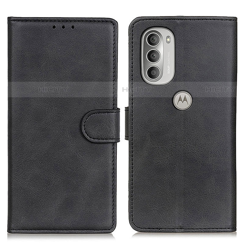 Custodia Portafoglio In Pelle Cover con Supporto A05D per Motorola Moto G51 5G Nero