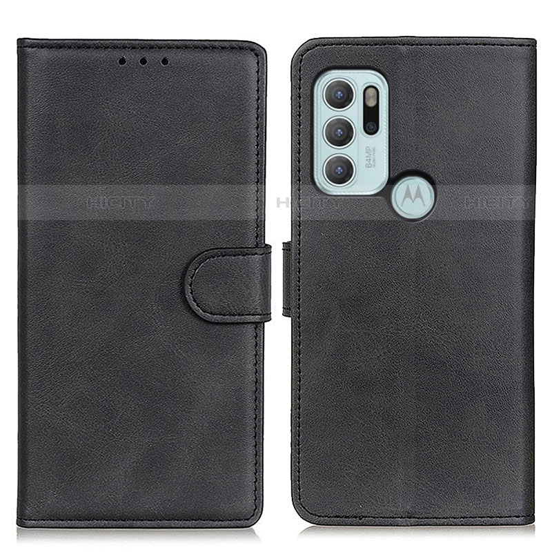 Custodia Portafoglio In Pelle Cover con Supporto A05D per Motorola Moto G60s Nero