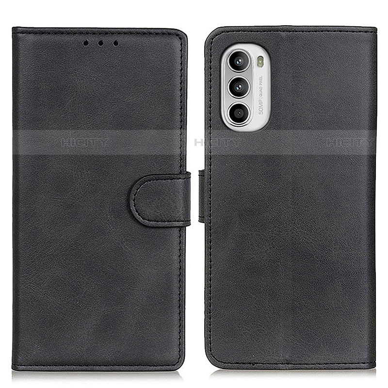 Custodia Portafoglio In Pelle Cover con Supporto A05D per Motorola Moto G71s 5G Nero