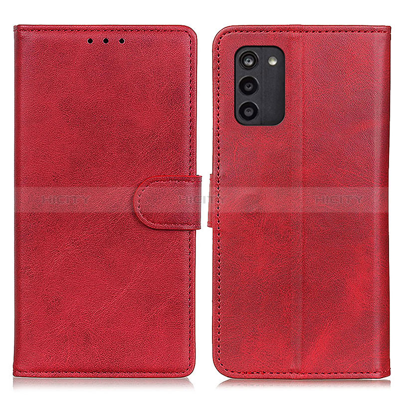 Custodia Portafoglio In Pelle Cover con Supporto A05D per Nokia G100 Rosso