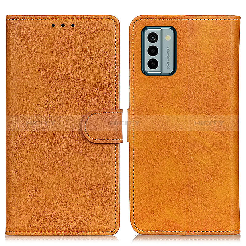 Custodia Portafoglio In Pelle Cover con Supporto A05D per Nokia G22 Marrone