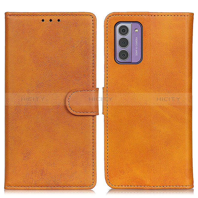 Custodia Portafoglio In Pelle Cover con Supporto A05D per Nokia G310 5G Marrone