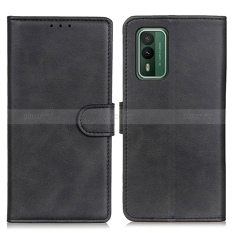 Custodia Portafoglio In Pelle Cover con Supporto A05D per Nokia XR21 Nero