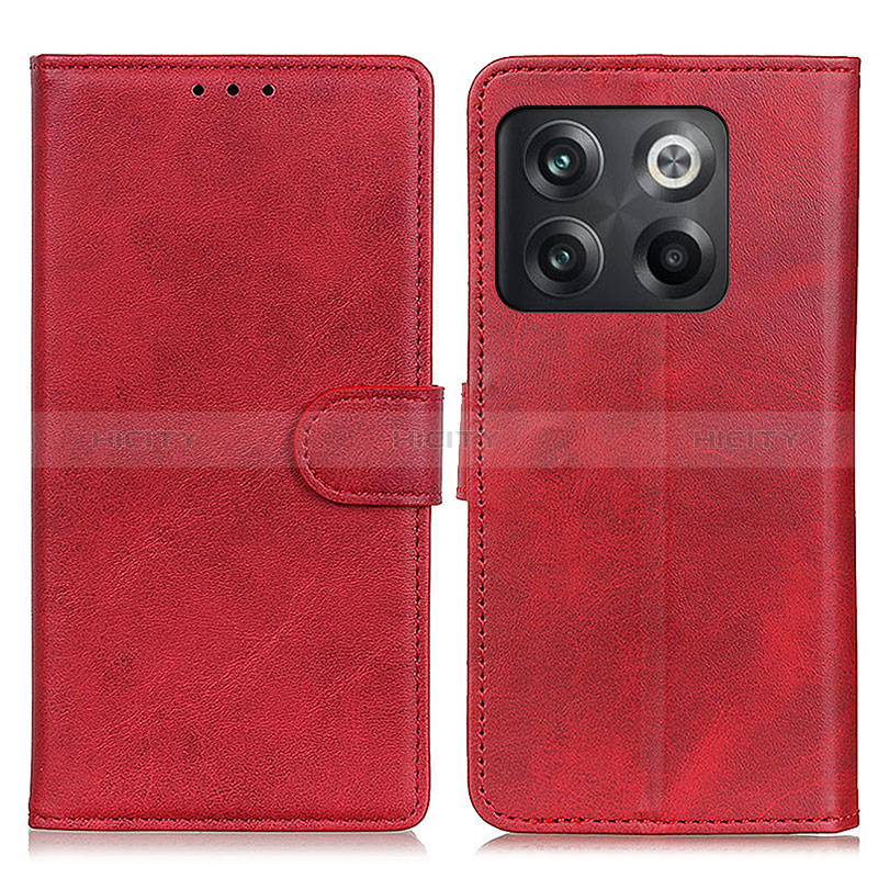 Custodia Portafoglio In Pelle Cover con Supporto A05D per OnePlus 10T 5G Rosso