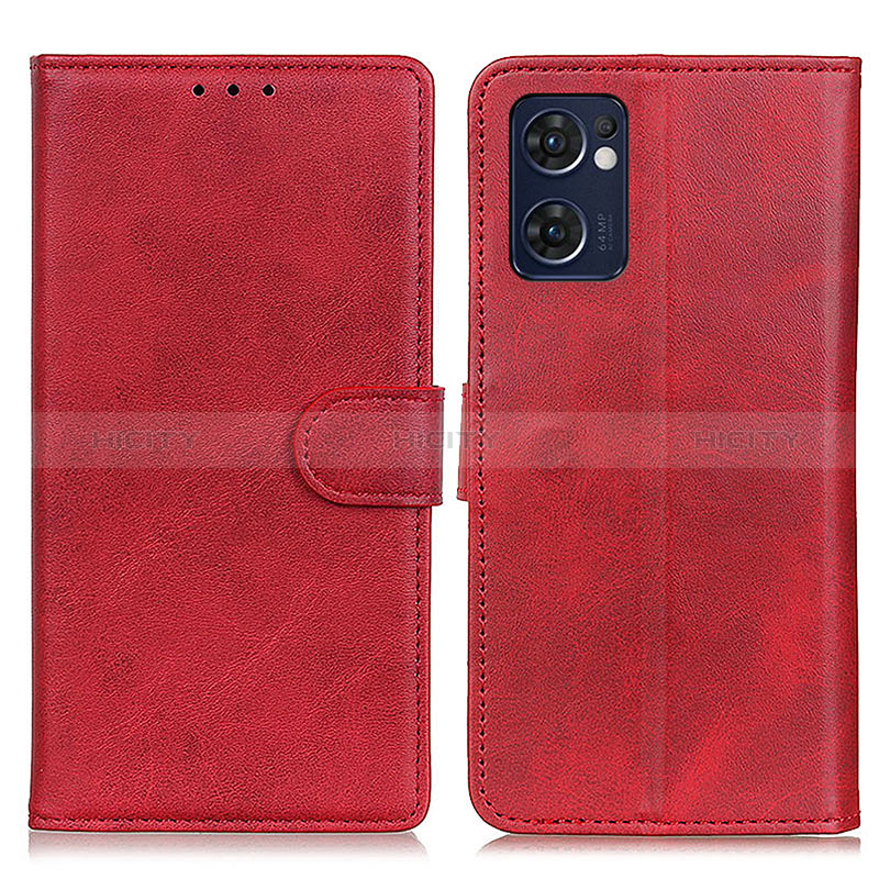 Custodia Portafoglio In Pelle Cover con Supporto A05D per OnePlus Nord CE 2 5G Rosso