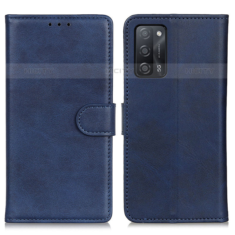 Custodia Portafoglio In Pelle Cover con Supporto A05D per Oppo A53s 5G Blu