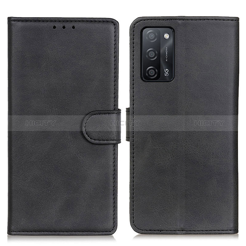 Custodia Portafoglio In Pelle Cover con Supporto A05D per Oppo A56 5G Nero