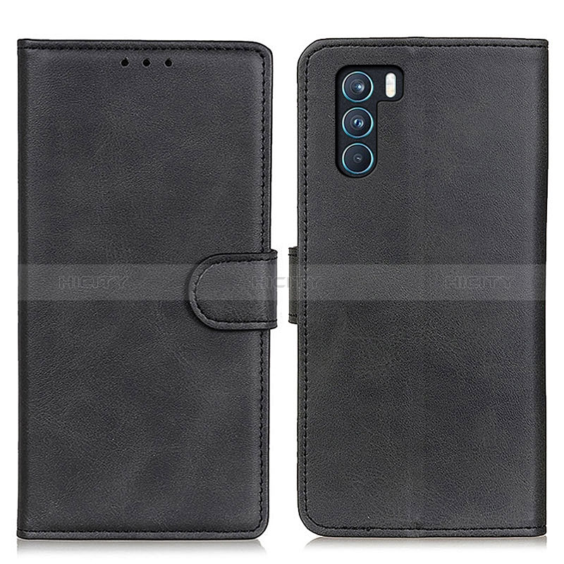 Custodia Portafoglio In Pelle Cover con Supporto A05D per Oppo K9 Pro 5G Nero