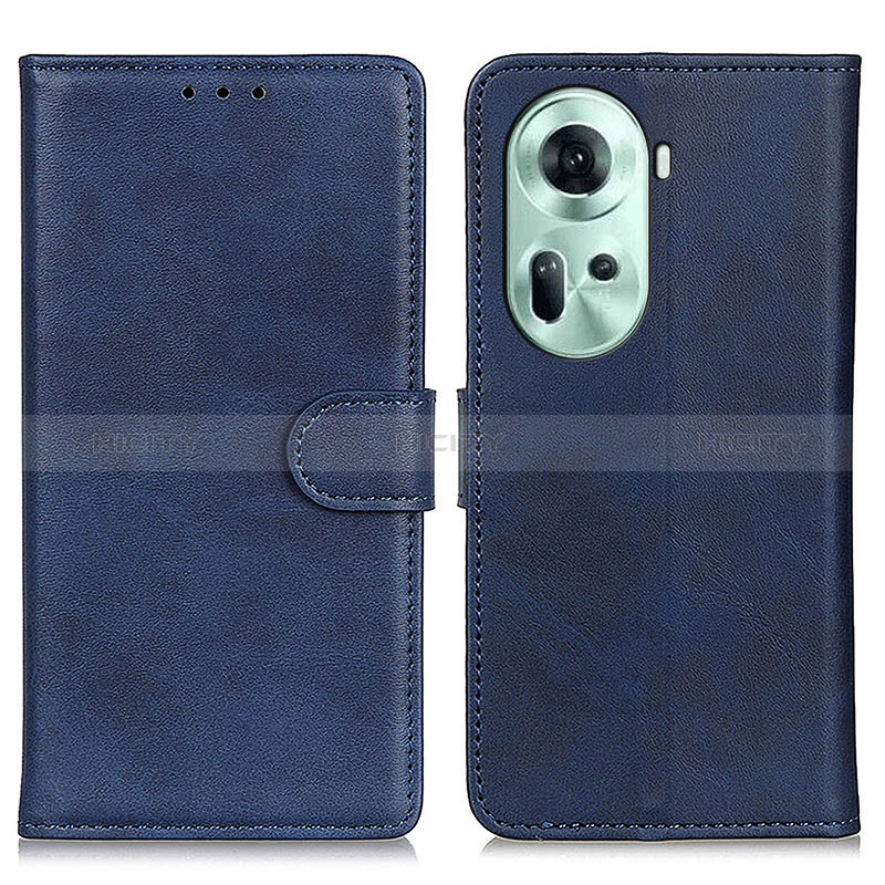 Custodia Portafoglio In Pelle Cover con Supporto A05D per Oppo Reno11 5G Blu