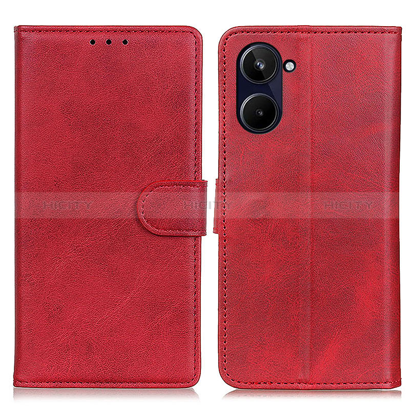 Custodia Portafoglio In Pelle Cover con Supporto A05D per Realme 10 Pro 5G Rosso