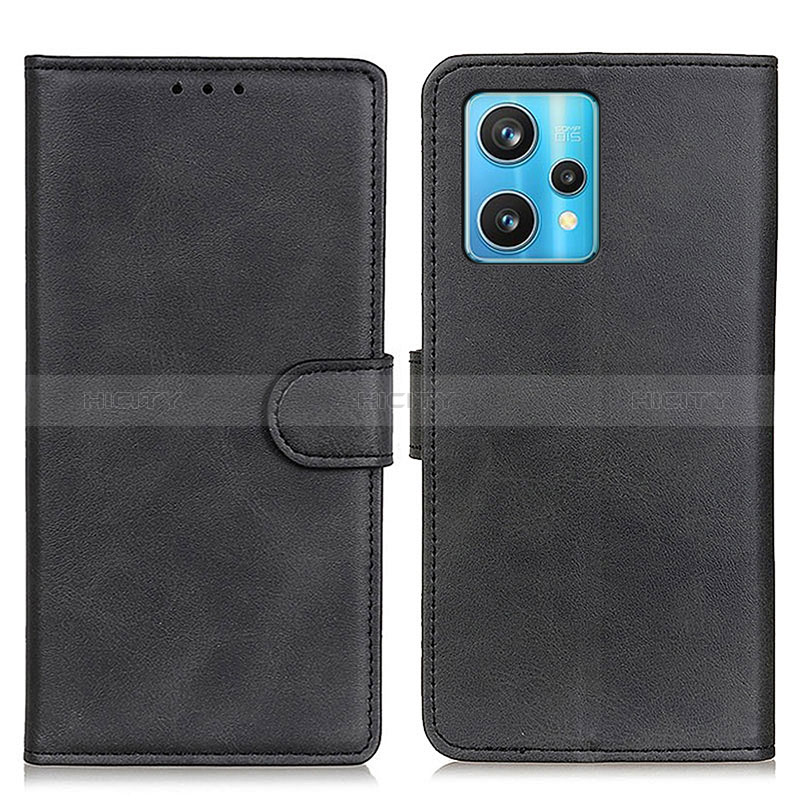 Custodia Portafoglio In Pelle Cover con Supporto A05D per Realme 9 4G Nero