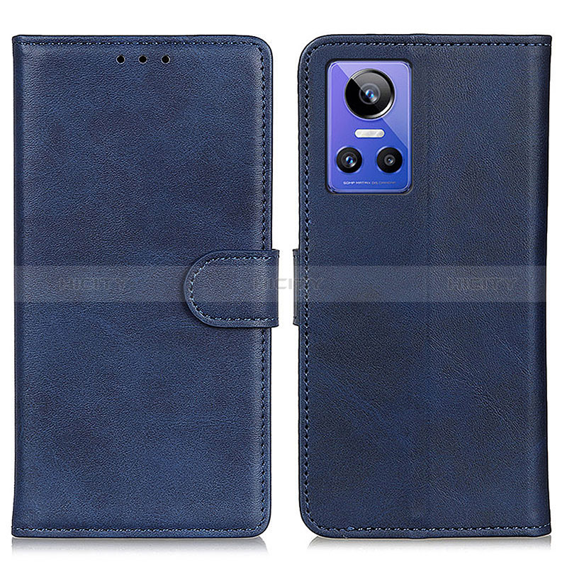 Custodia Portafoglio In Pelle Cover con Supporto A05D per Realme GT Neo3 5G Blu