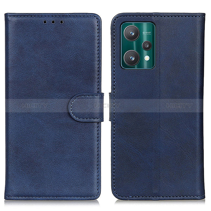 Custodia Portafoglio In Pelle Cover con Supporto A05D per Realme V25 5G Blu