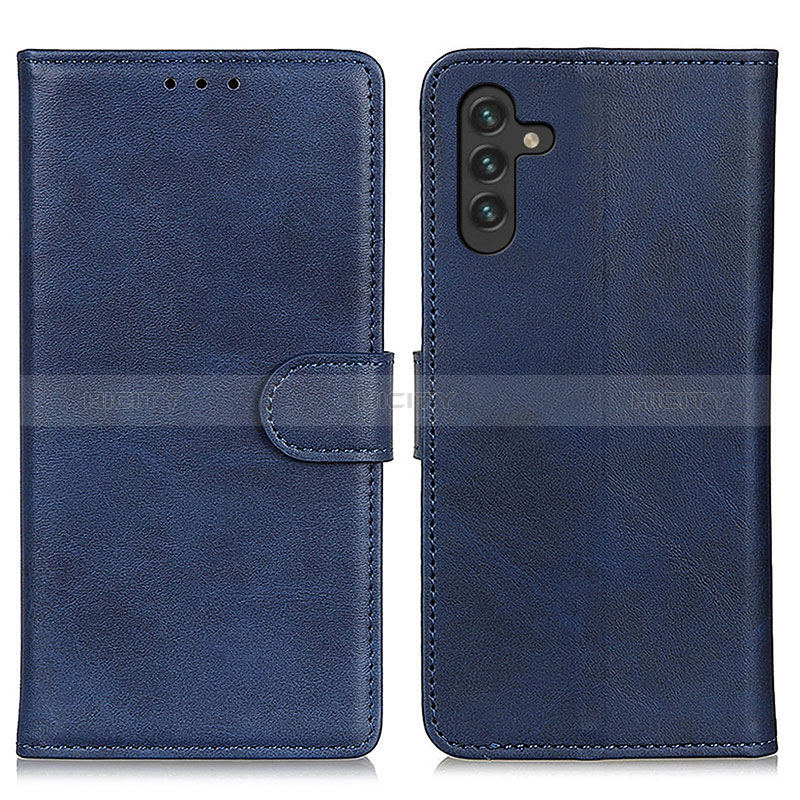 Custodia Portafoglio In Pelle Cover con Supporto A05D per Samsung Galaxy A04s Blu