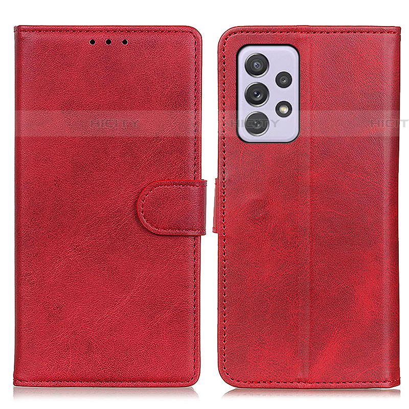 Custodia Portafoglio In Pelle Cover con Supporto A05D per Samsung Galaxy A73 5G Rosso