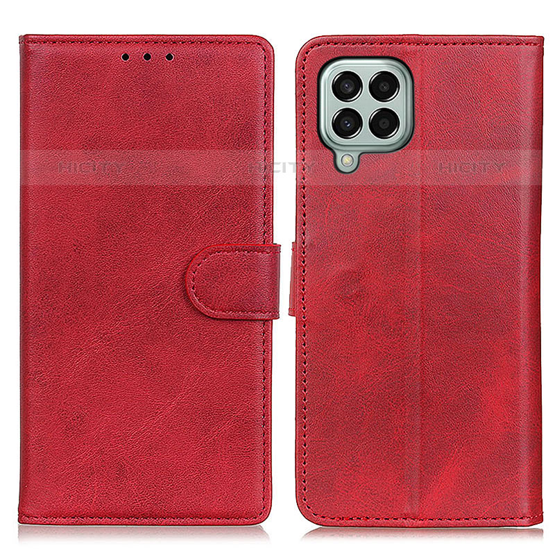 Custodia Portafoglio In Pelle Cover con Supporto A05D per Samsung Galaxy M33 5G Rosso