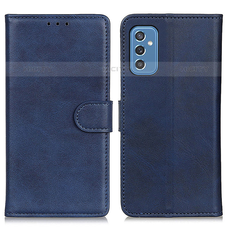 Custodia Portafoglio In Pelle Cover con Supporto A05D per Samsung Galaxy M52 5G Blu