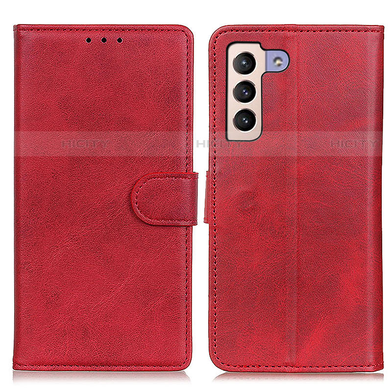 Custodia Portafoglio In Pelle Cover con Supporto A05D per Samsung Galaxy S21 Plus 5G Rosso