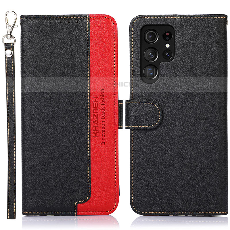 Custodia Portafoglio In Pelle Cover con Supporto A05D per Samsung Galaxy S21 Ultra 5G