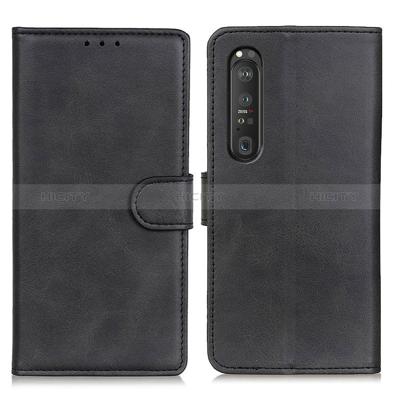 Custodia Portafoglio In Pelle Cover con Supporto A05D per Sony Xperia 1 III