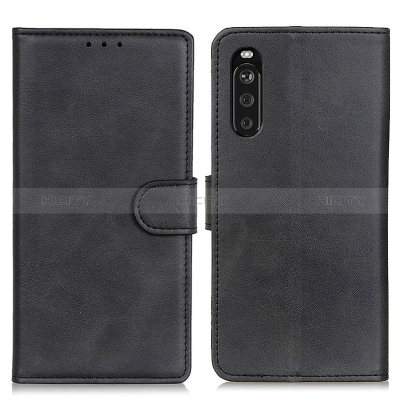 Custodia Portafoglio In Pelle Cover con Supporto A05D per Sony Xperia 10 III