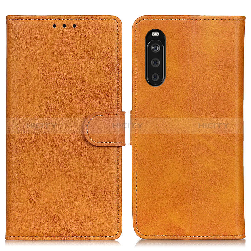 Custodia Portafoglio In Pelle Cover con Supporto A05D per Sony Xperia 10 III