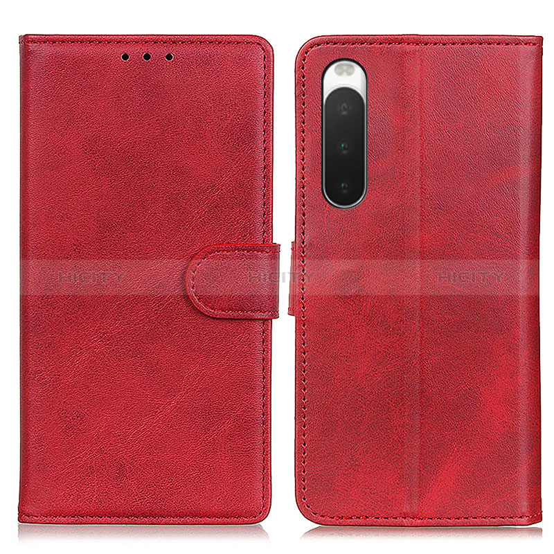 Custodia Portafoglio In Pelle Cover con Supporto A05D per Sony Xperia 10 V