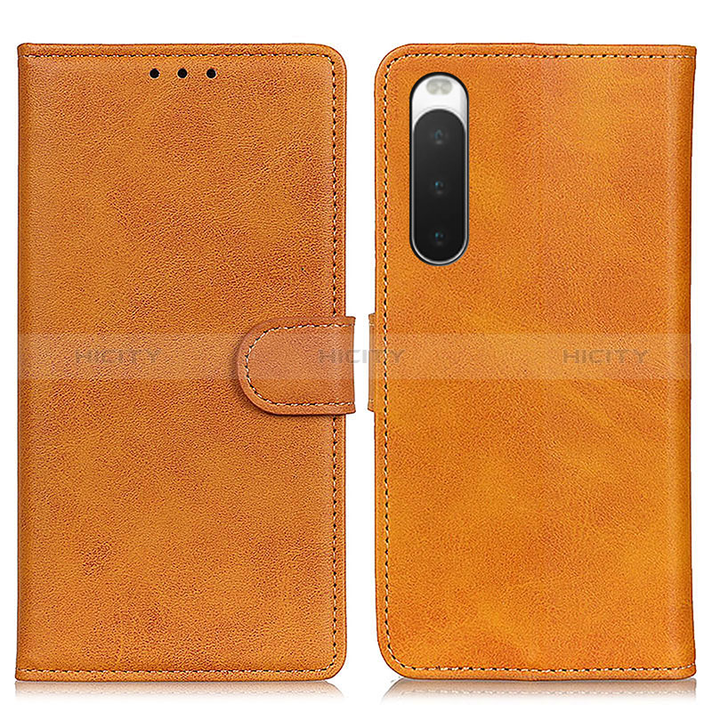 Custodia Portafoglio In Pelle Cover con Supporto A05D per Sony Xperia 10 V