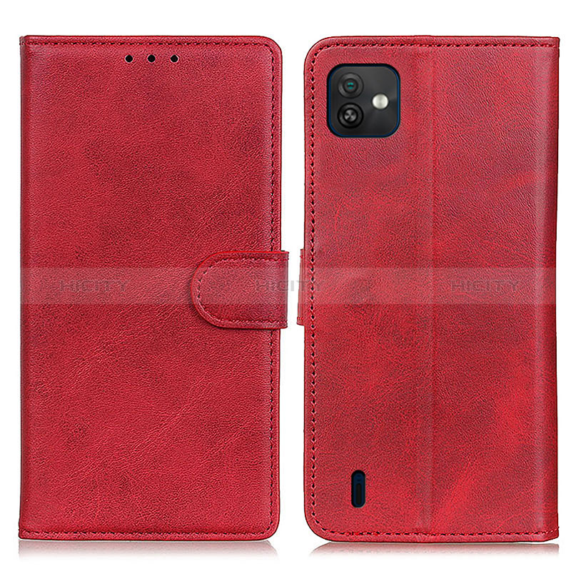 Custodia Portafoglio In Pelle Cover con Supporto A05D per Wiko Y82 Rosso