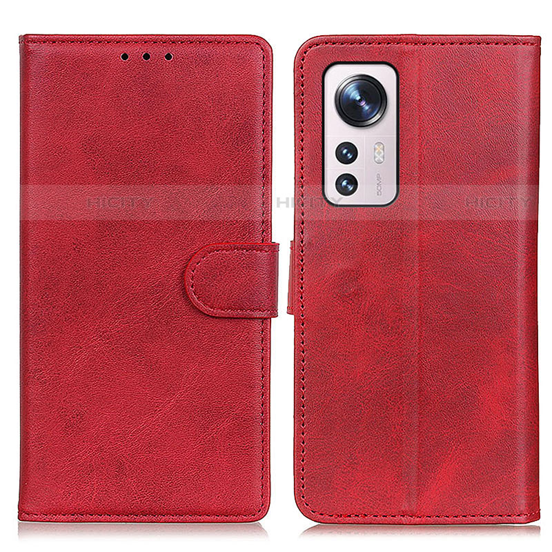 Custodia Portafoglio In Pelle Cover con Supporto A05D per Xiaomi Mi 12S 5G Rosso