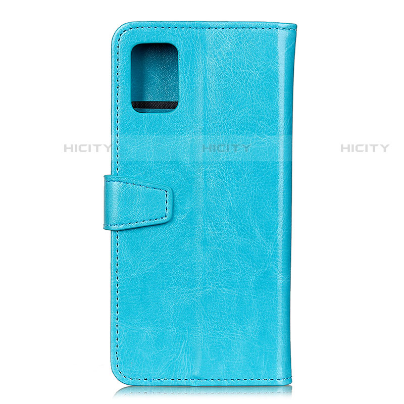 Custodia Portafoglio In Pelle Cover con Supporto A06D per Motorola Moto Edge S 5G Cielo Blu