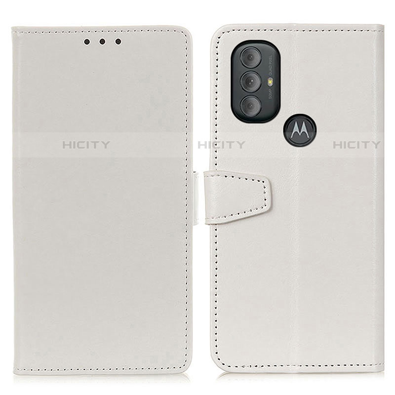 Custodia Portafoglio In Pelle Cover con Supporto A06D per Motorola Moto G Power (2022) Bianco