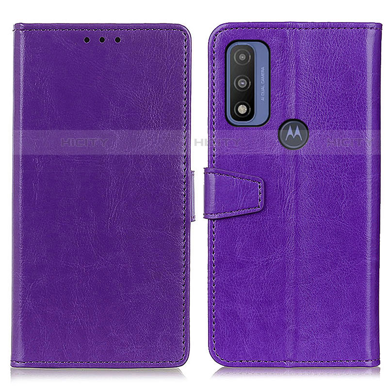 Custodia Portafoglio In Pelle Cover con Supporto A06D per Motorola Moto G Pure