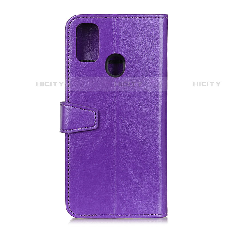 Custodia Portafoglio In Pelle Cover con Supporto A06D per Motorola Moto G31 Viola