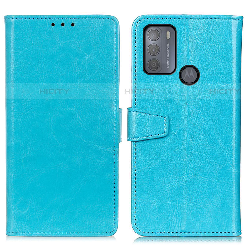 Custodia Portafoglio In Pelle Cover con Supporto A06D per Motorola Moto G50