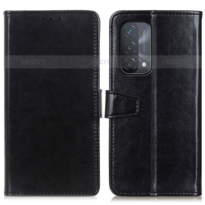 Custodia Portafoglio In Pelle Cover con Supporto A06D per OnePlus Nord N200 5G Nero