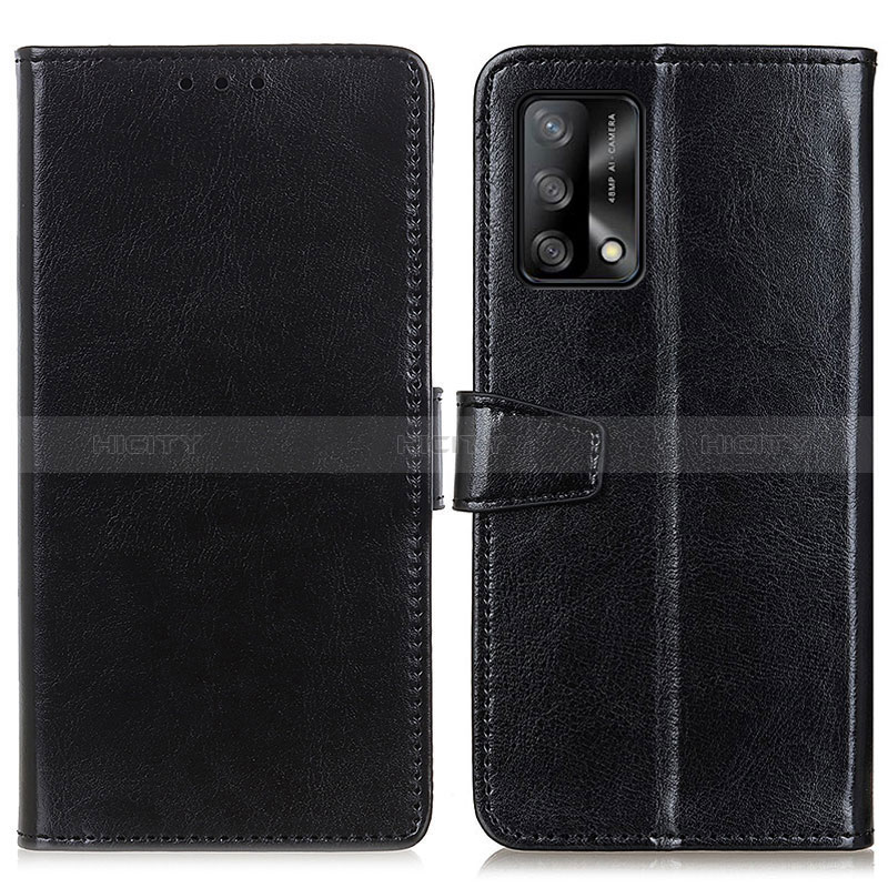 Custodia Portafoglio In Pelle Cover con Supporto A06D per Oppo A95 4G Nero