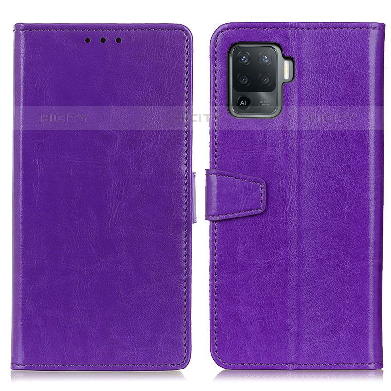 Custodia Portafoglio In Pelle Cover con Supporto A06D per Oppo F19 Pro