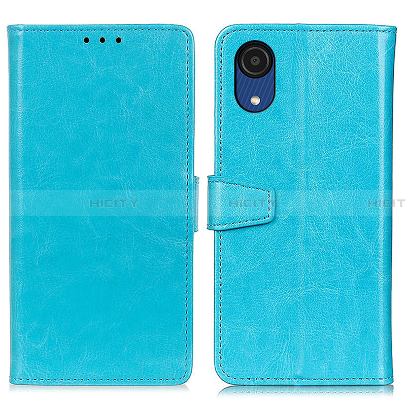 Custodia Portafoglio In Pelle Cover con Supporto A06D per Samsung Galaxy A03 Core