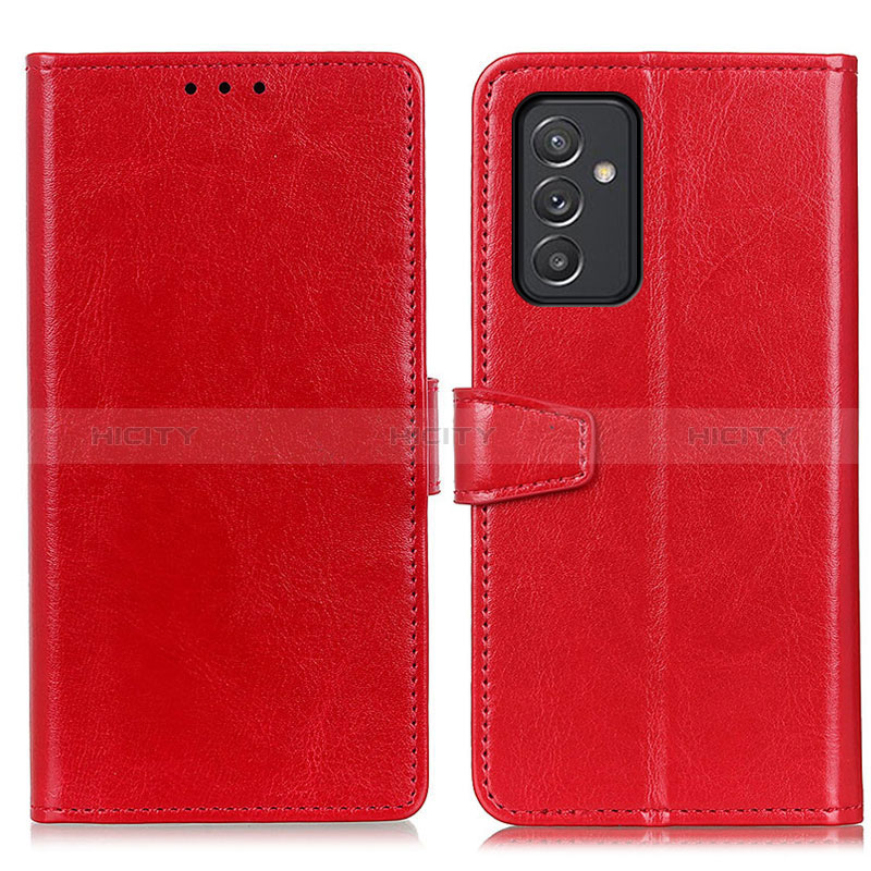 Custodia Portafoglio In Pelle Cover con Supporto A06D per Samsung Galaxy A15 4G Rosso