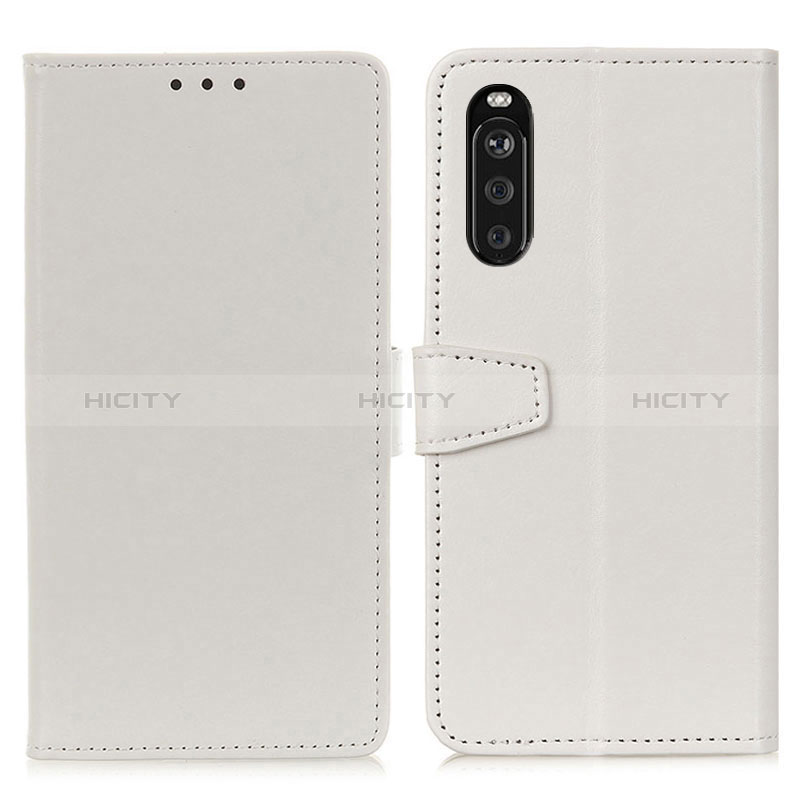 Custodia Portafoglio In Pelle Cover con Supporto A06D per Sony Xperia 10 III