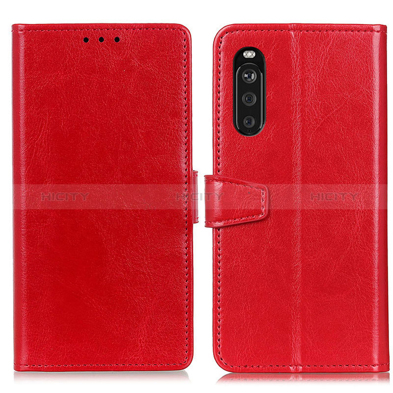 Custodia Portafoglio In Pelle Cover con Supporto A06D per Sony Xperia 10 III SOG04