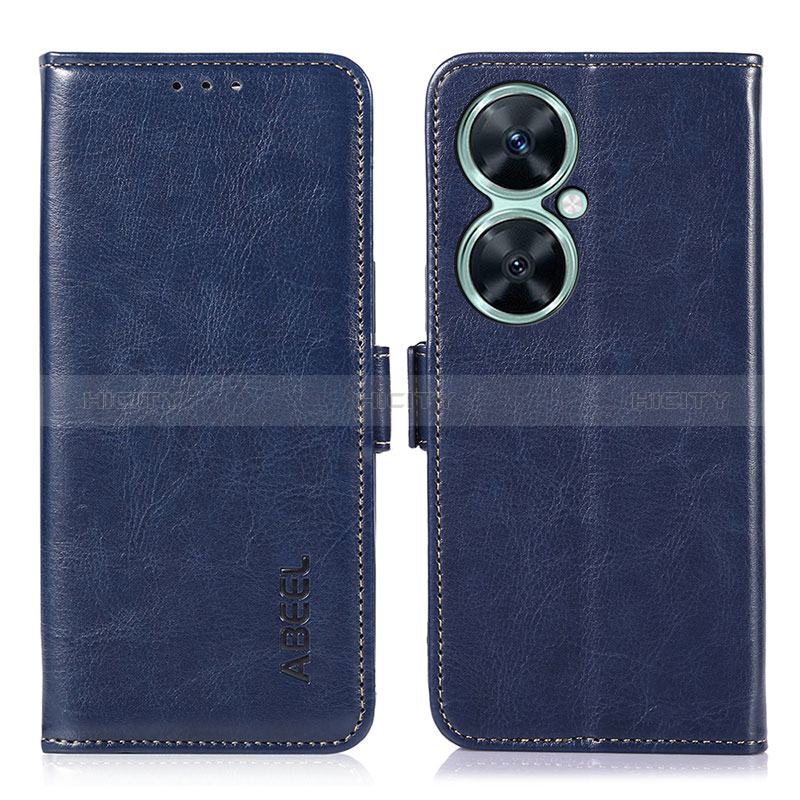 Custodia Portafoglio In Pelle Cover con Supporto A07D per Huawei Nova 11i Blu