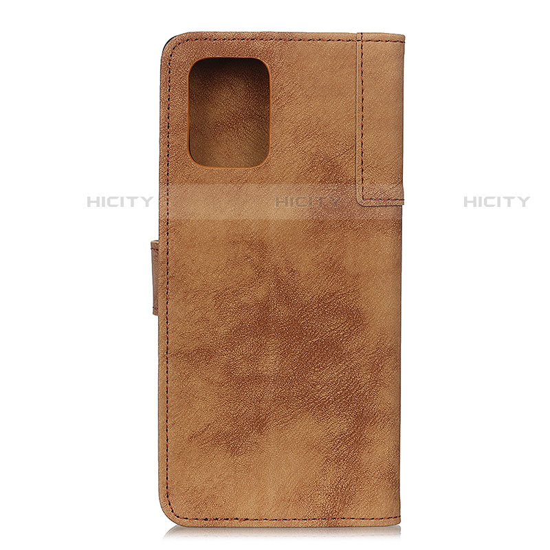 Custodia Portafoglio In Pelle Cover con Supporto A07D per Motorola Moto G100 5G Marrone