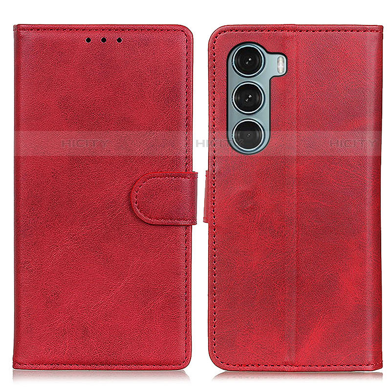 Custodia Portafoglio In Pelle Cover con Supporto A07D per Motorola Moto G200 5G Rosso