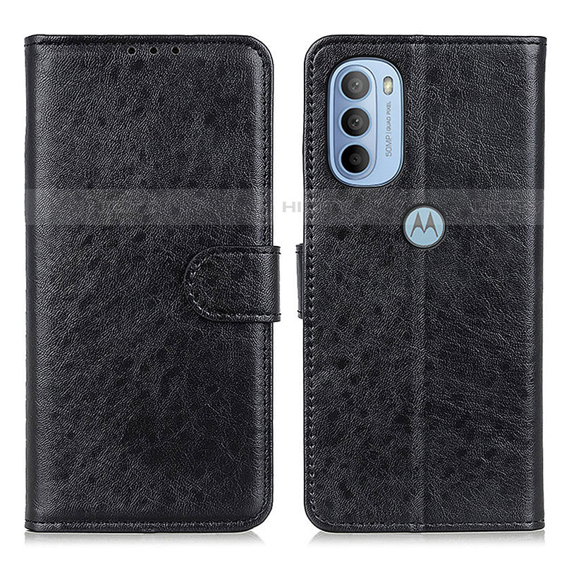 Custodia Portafoglio In Pelle Cover con Supporto A07D per Motorola Moto G41 Nero