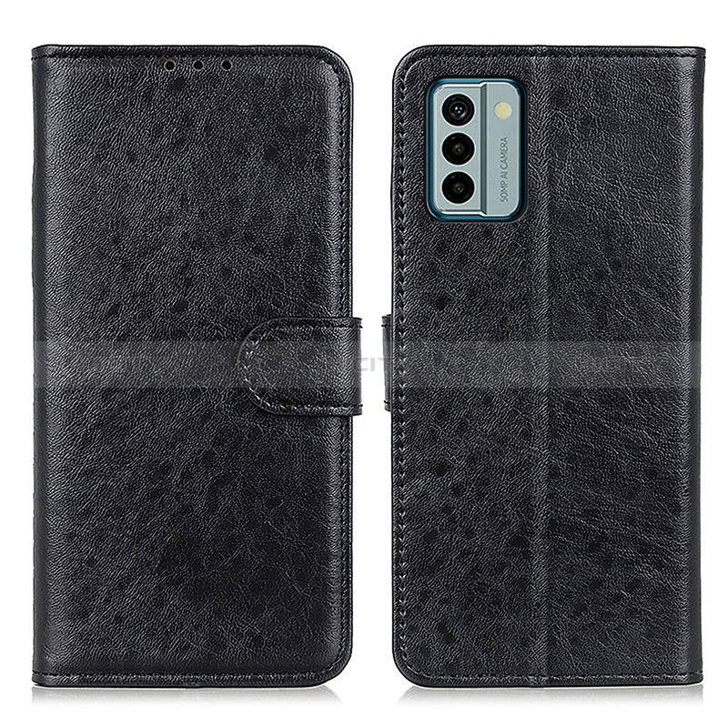 Custodia Portafoglio In Pelle Cover con Supporto A07D per Nokia G22 Nero