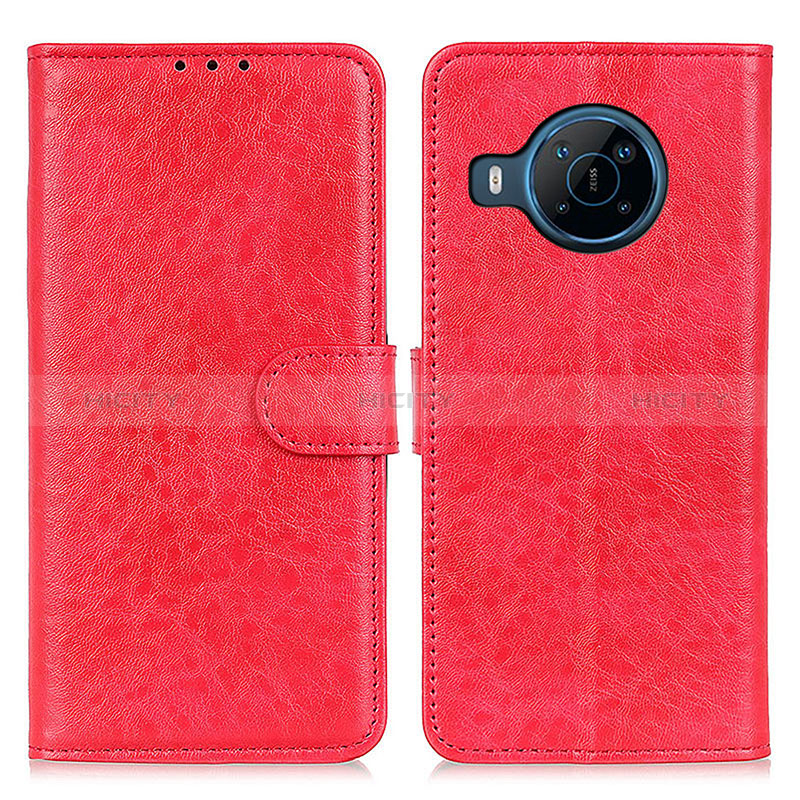 Custodia Portafoglio In Pelle Cover con Supporto A07D per Nokia X100 5G Rosso