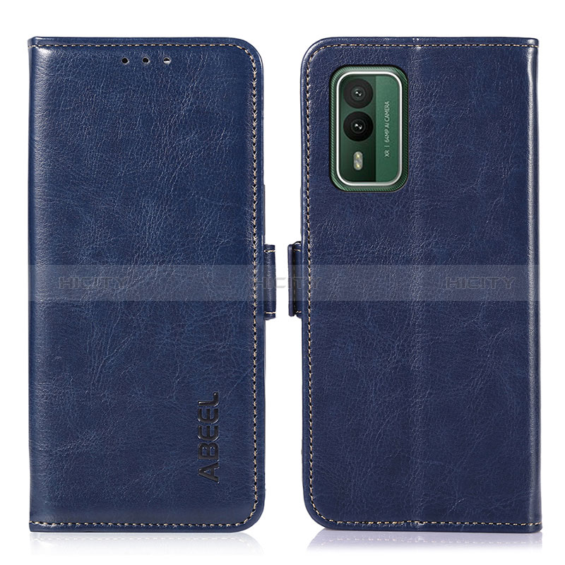 Custodia Portafoglio In Pelle Cover con Supporto A07D per Nokia XR21 Blu