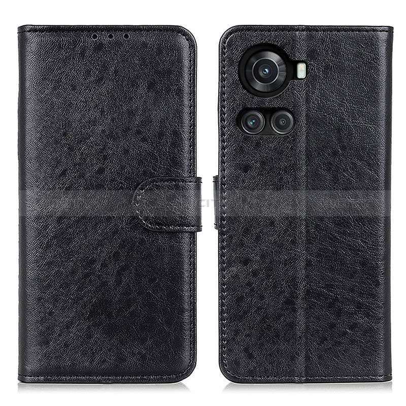 Custodia Portafoglio In Pelle Cover con Supporto A07D per OnePlus 10R 5G Nero